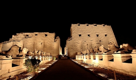 Sound and Light Show At Karnak Temple