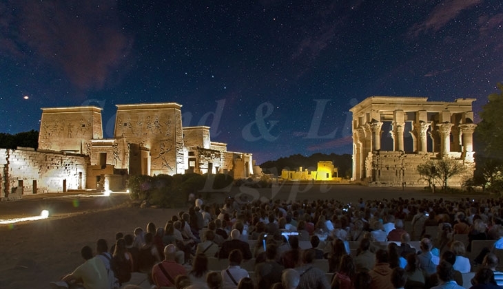 Sound and Light show in Philae temple, Aswan tours